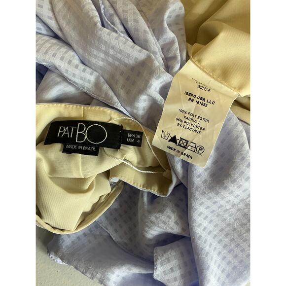 Patbo 'Melrose' Blue Polyester Cut Out Midi Dress Size 4 - Picture 4 of 4